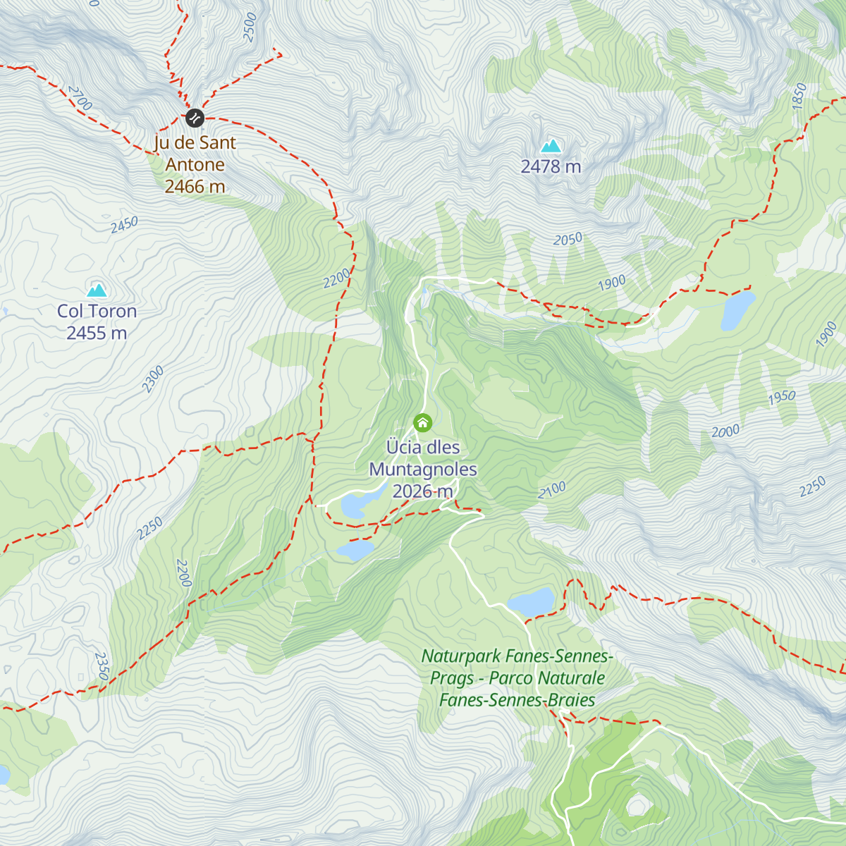 Ücia dles Muntagnoles map