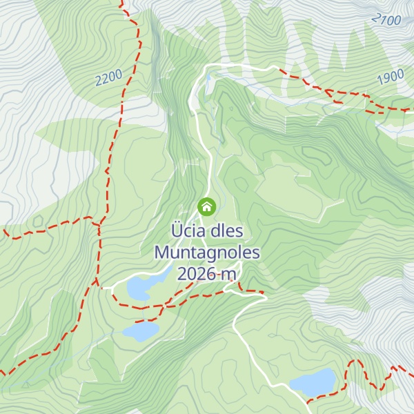 Map of Ücia dles Muntagnoles