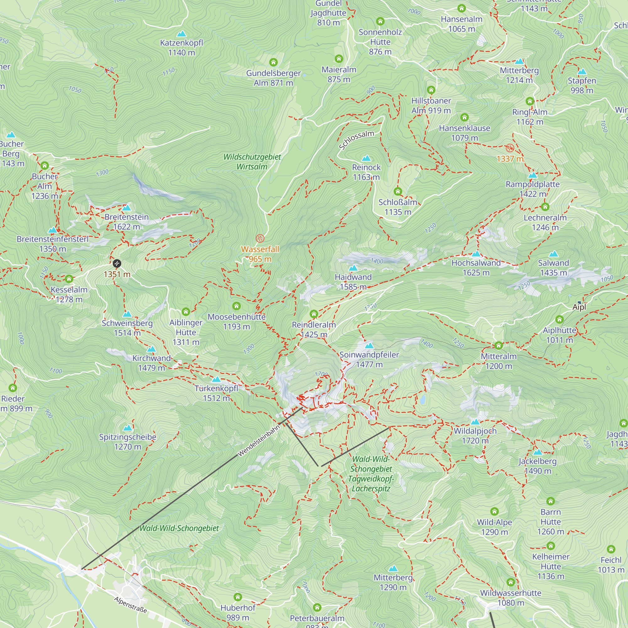 Reindleralm map