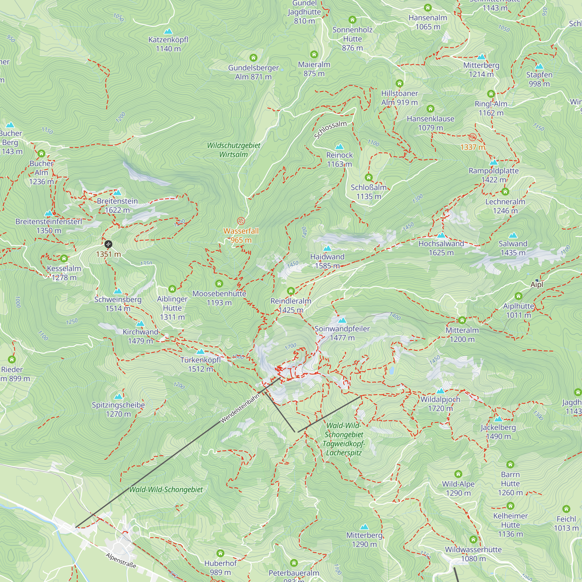 Reindleralm map