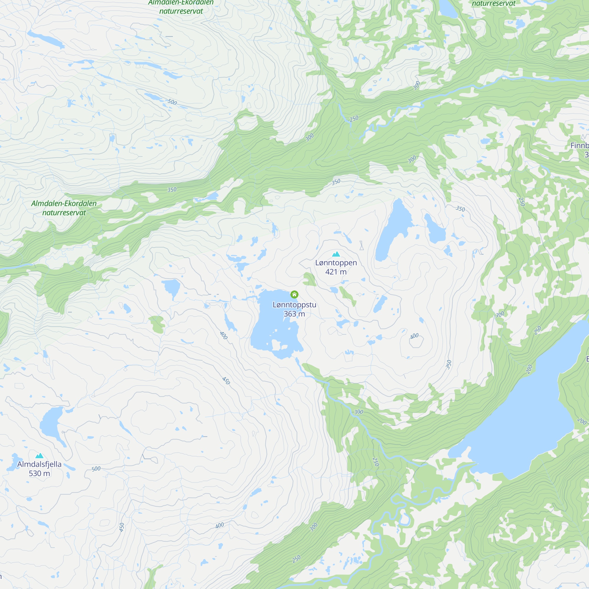 Lønntoppstu map