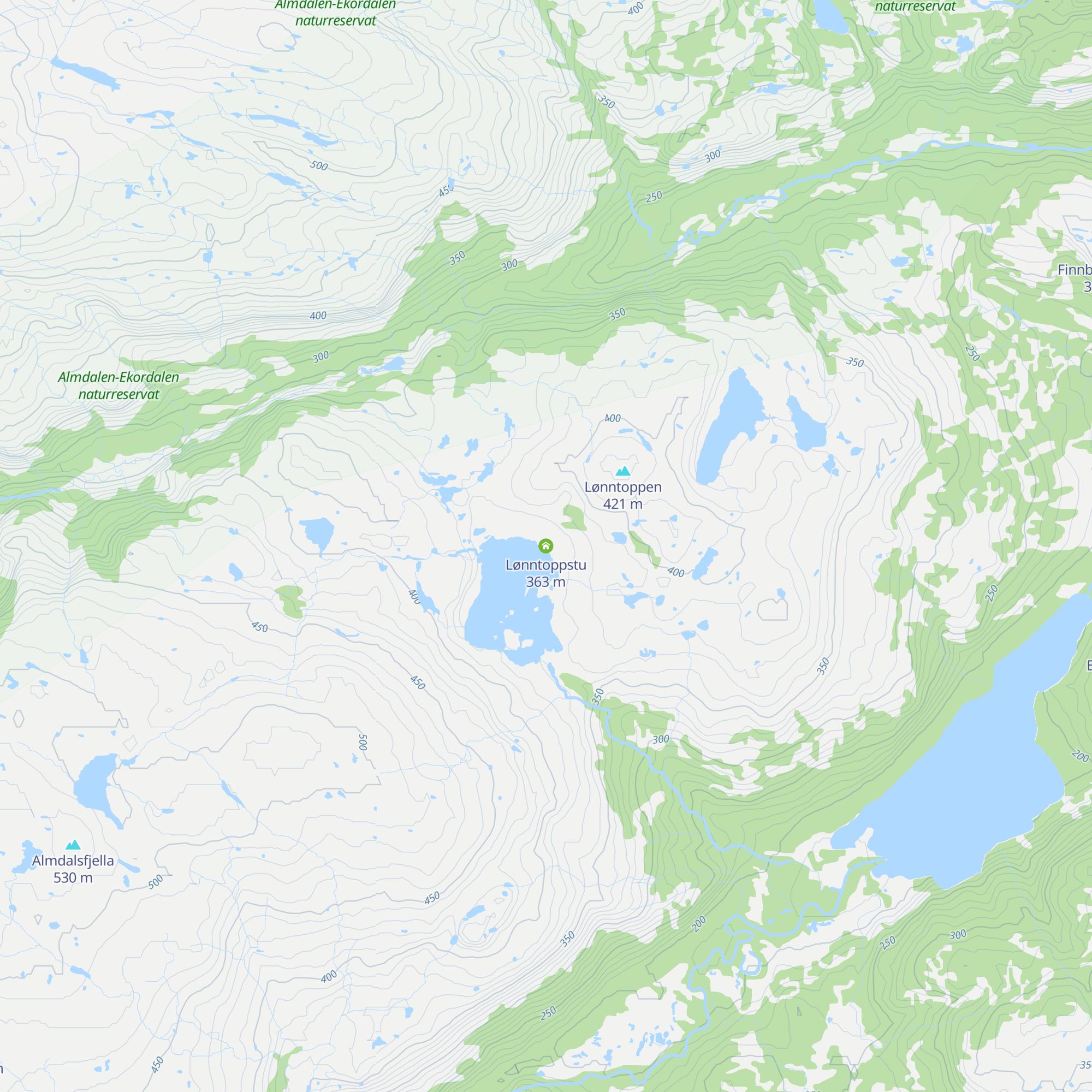 Lønntoppstu map