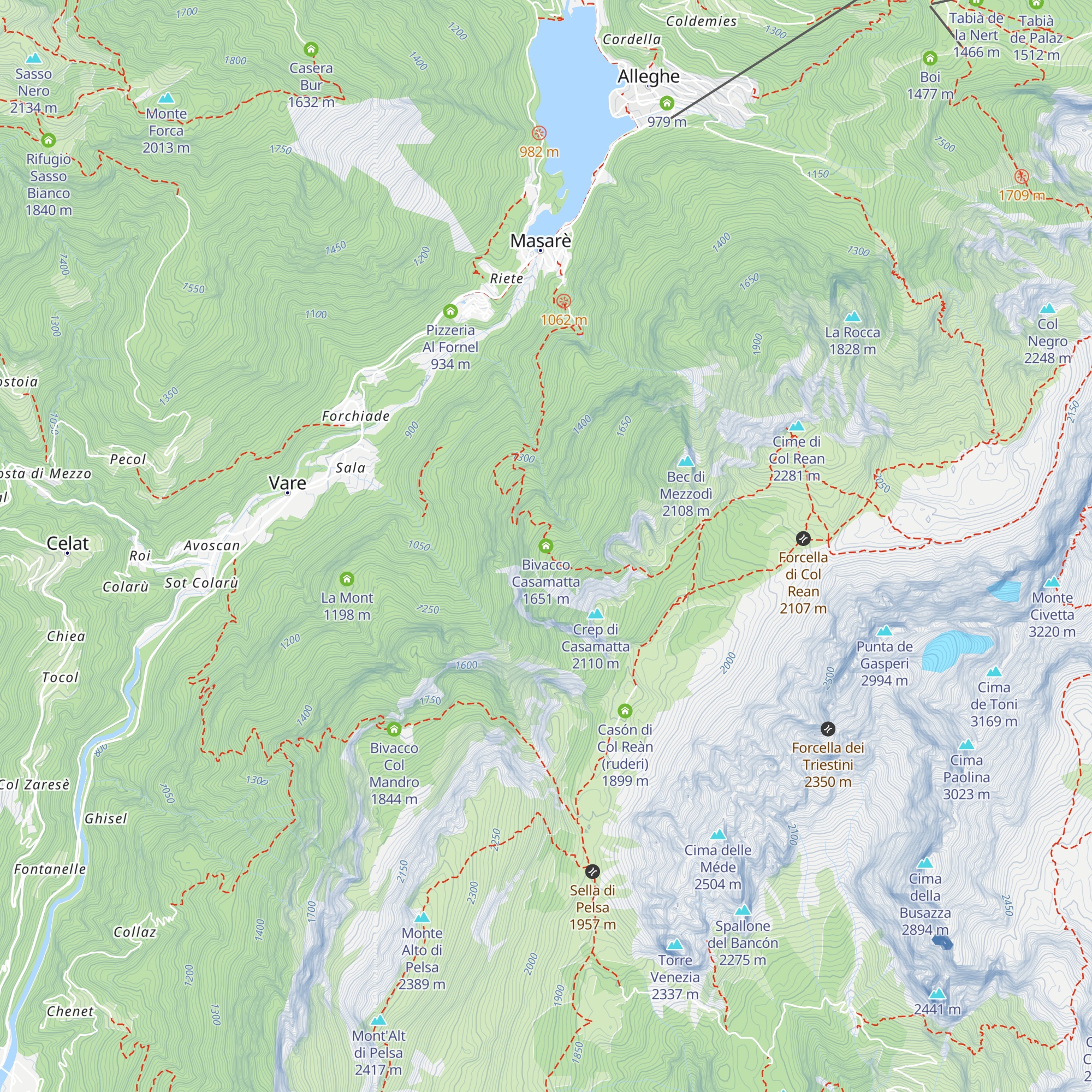 Bivacco Casamatta map