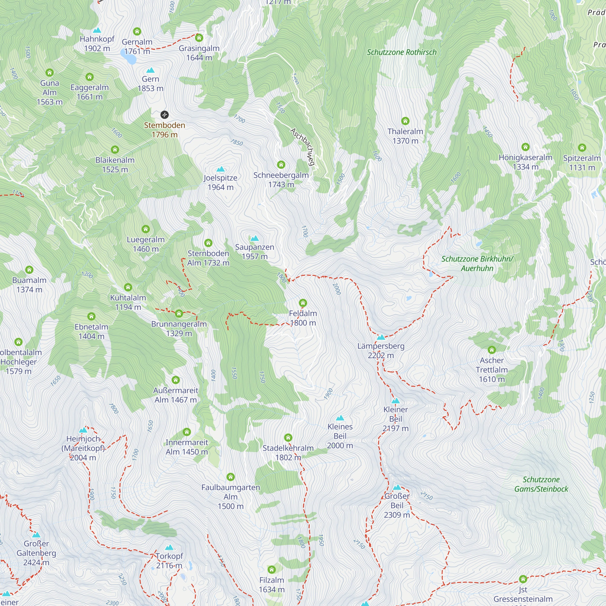 Feldalm map