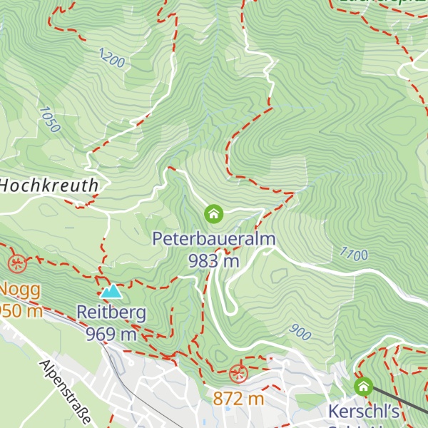 Map of Peterbaueralm