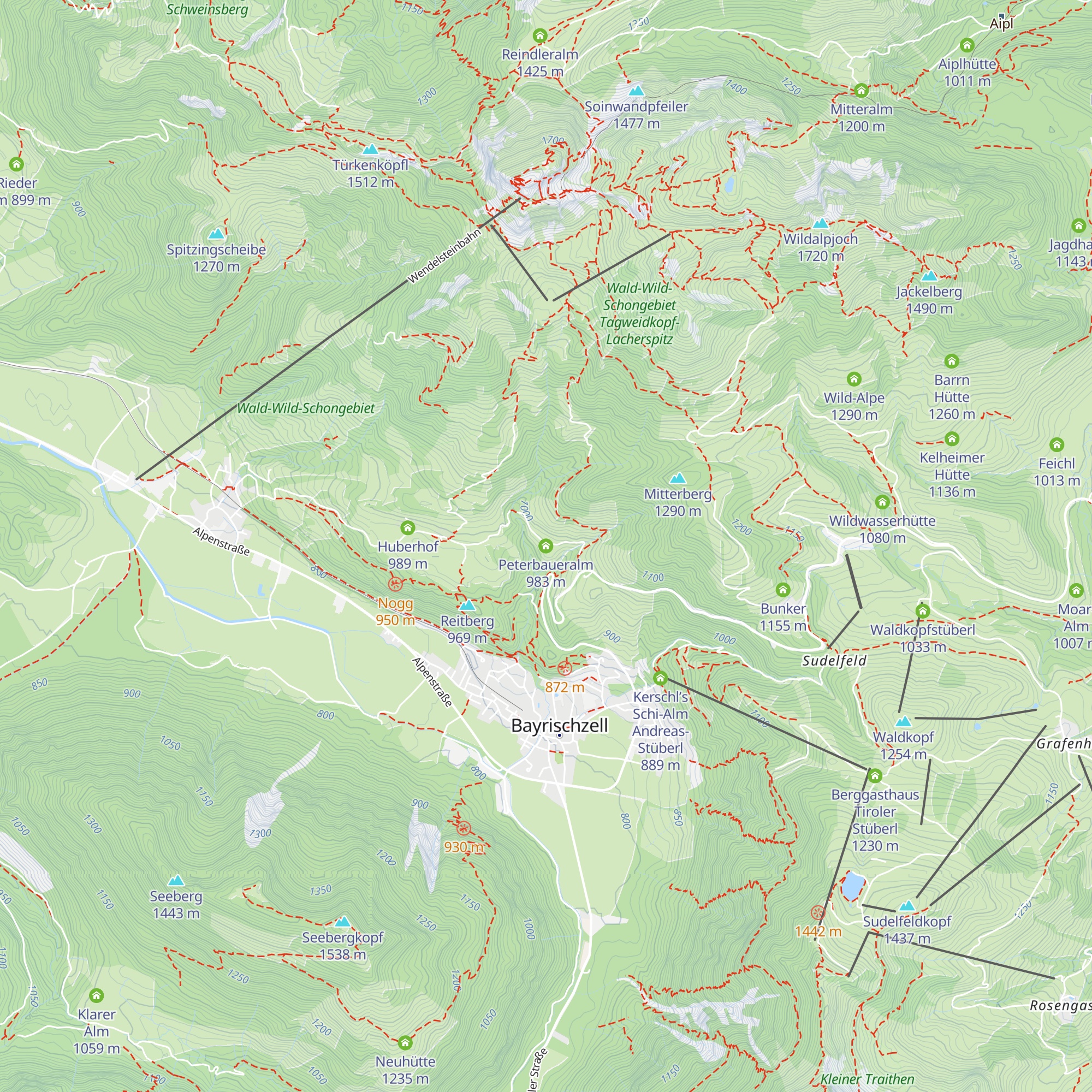Peterbaueralm map
