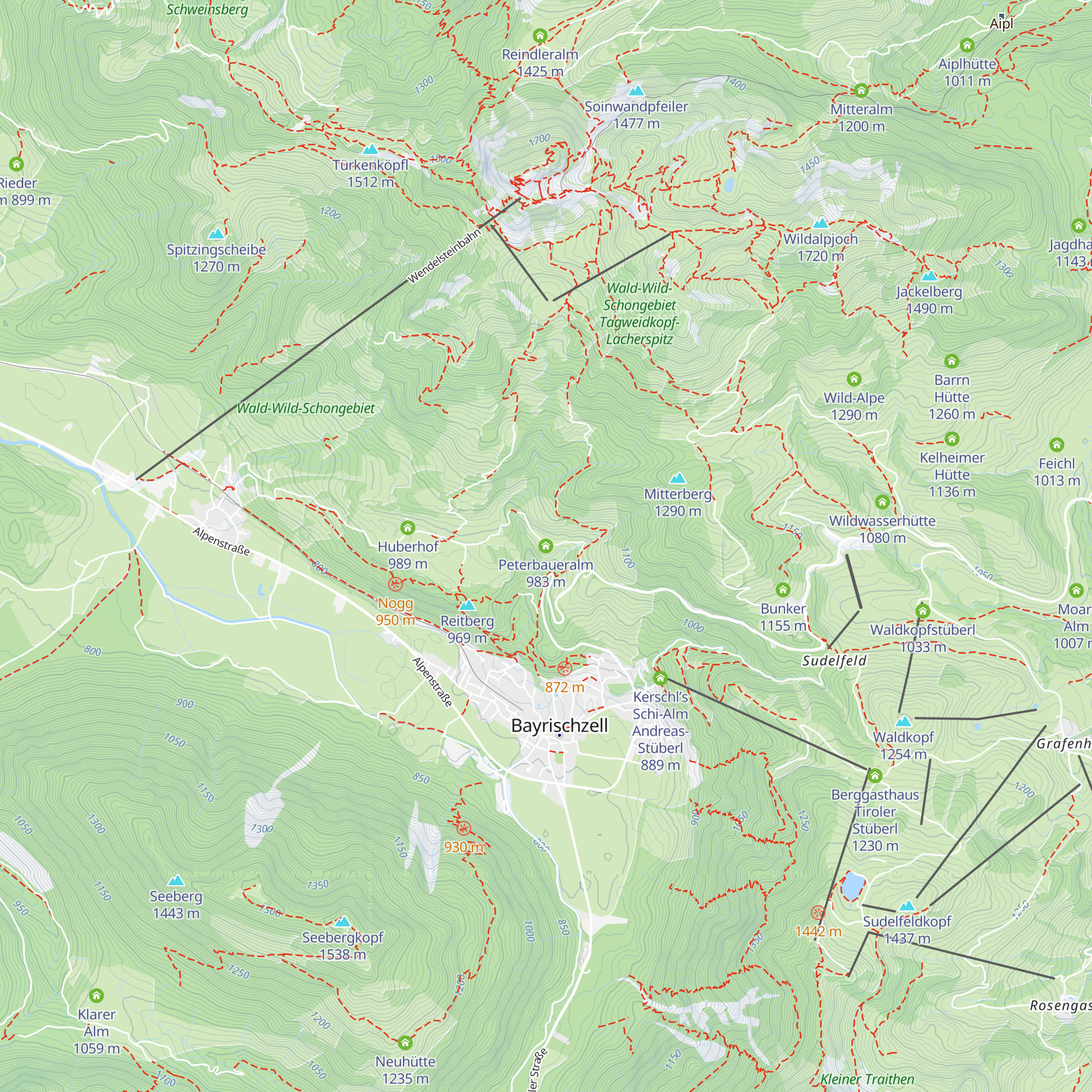 Peterbaueralm map