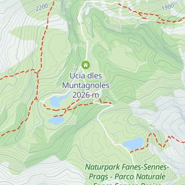 Map of Rifugio Fanes