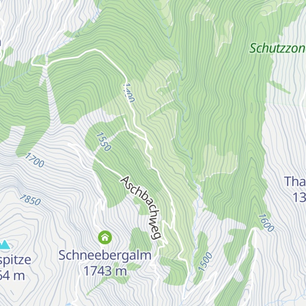 Map of Vordere Aschbachalm