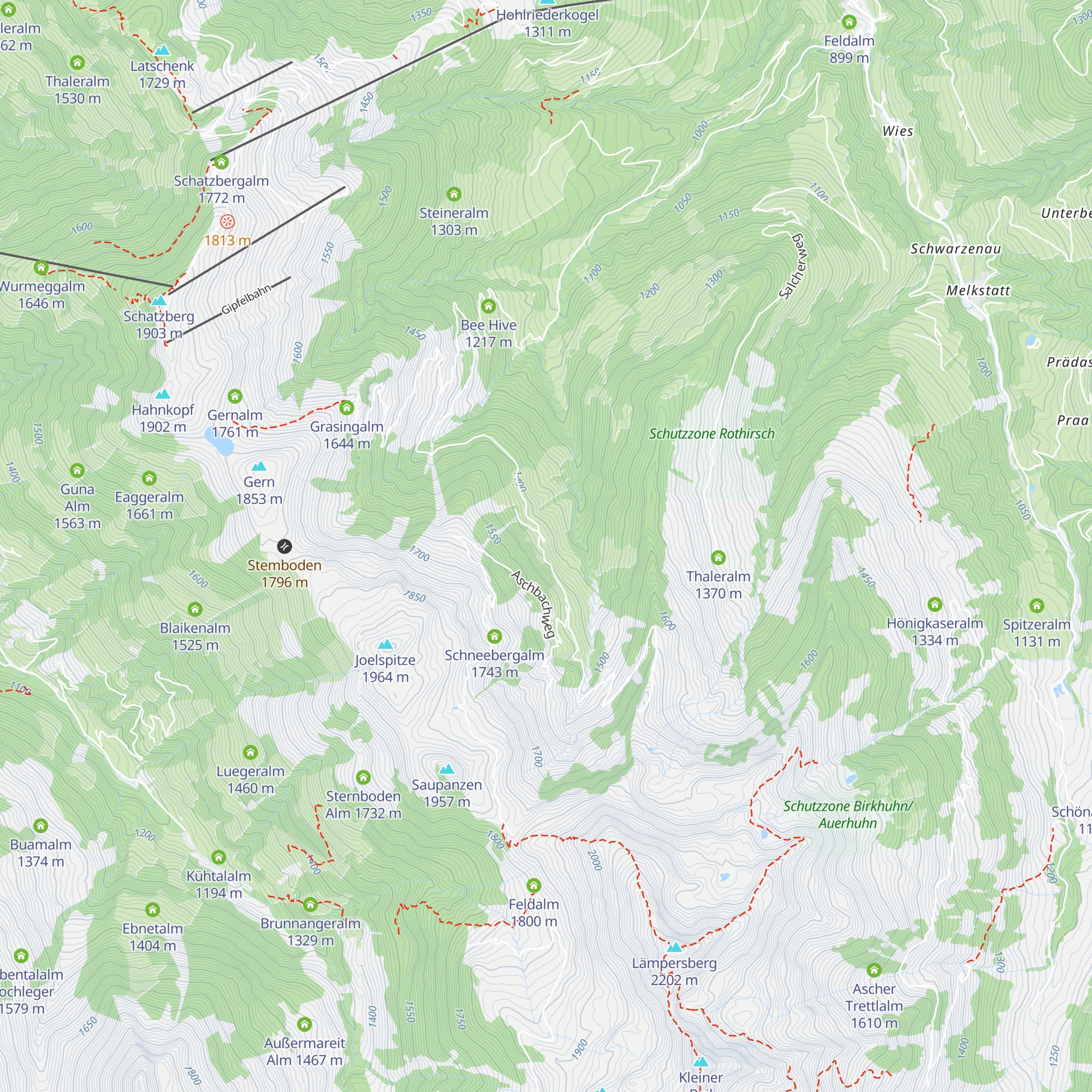 Vordere Aschbachalm map