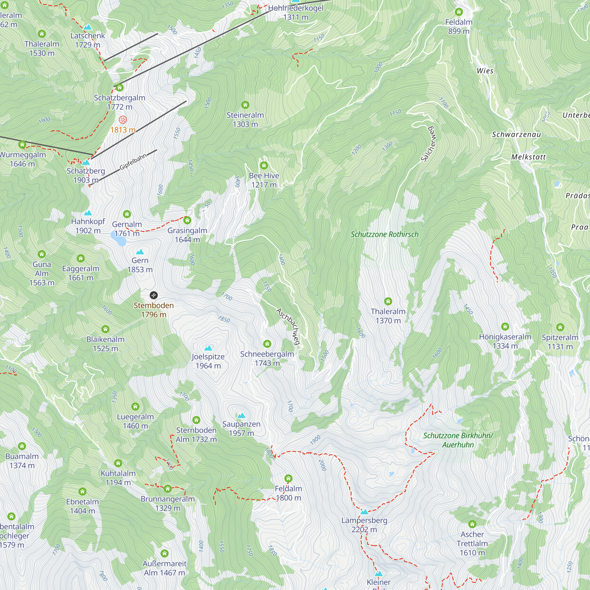Vordere Aschbachalm map