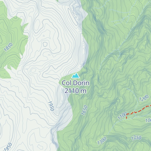 Map of Col Dorin
