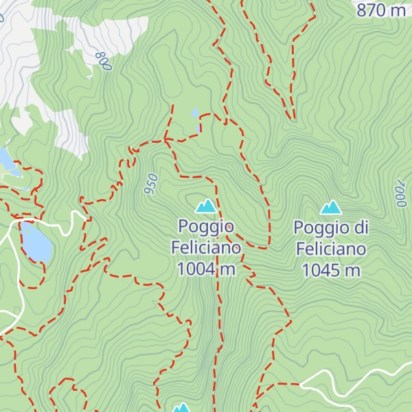 Map of Poggio Feliciano