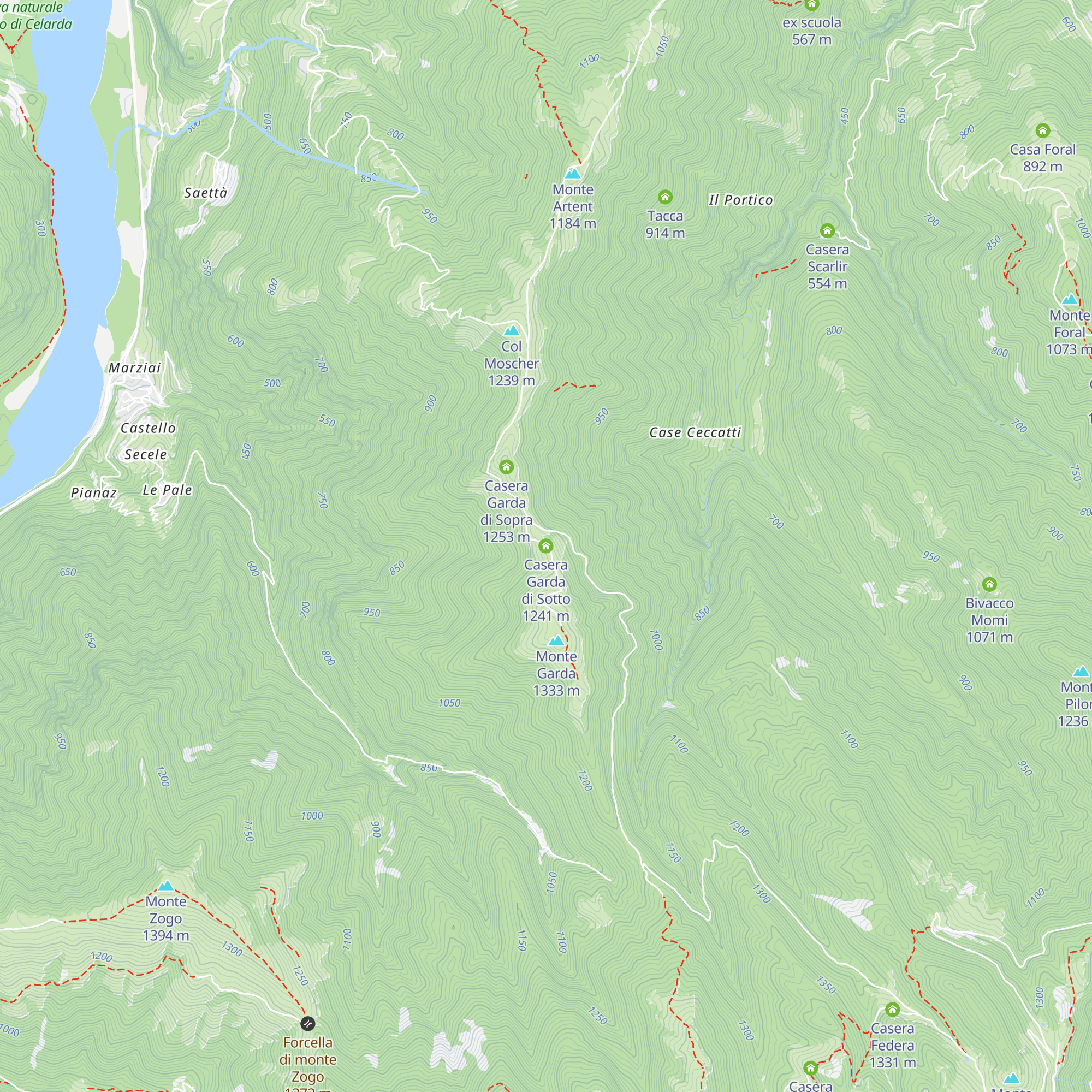 Casera Garda di Sotto map