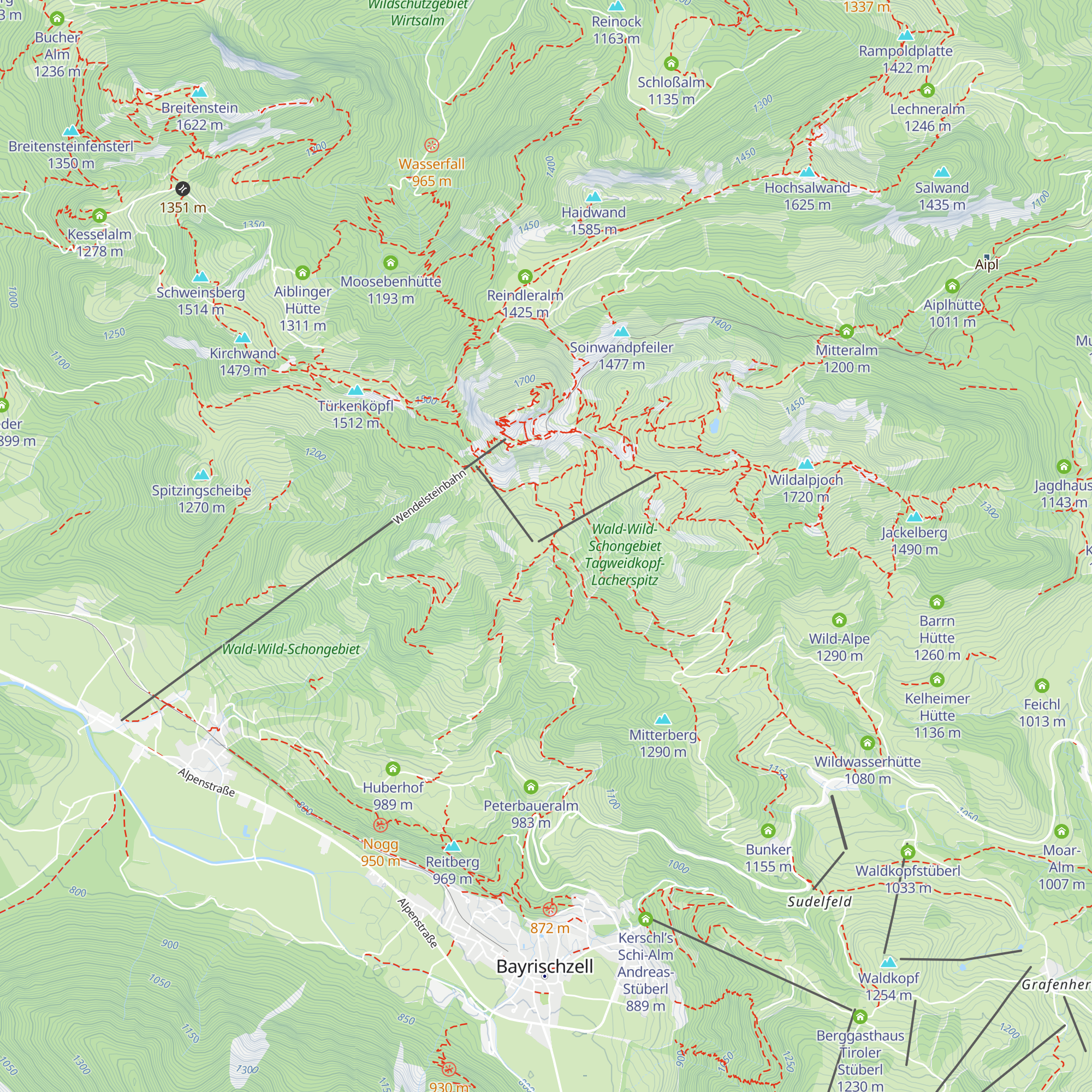 Wendelsteiner Alm map