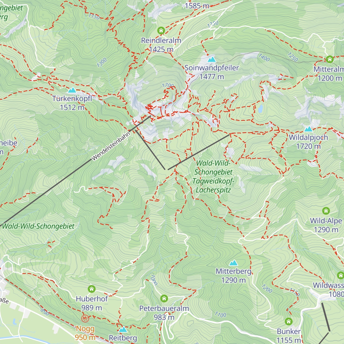 Wendelsteiner Alm map