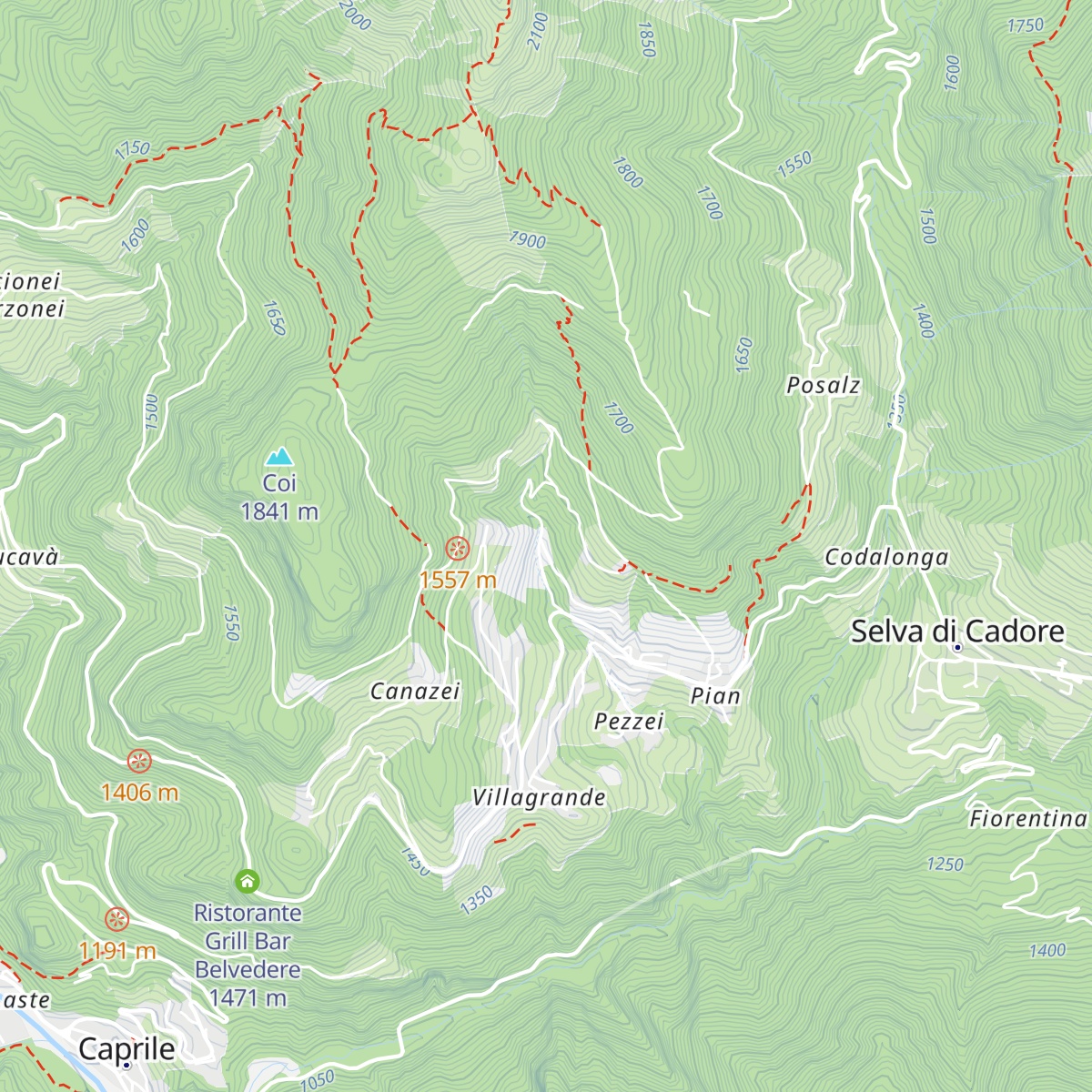 Miniere del Fursil map