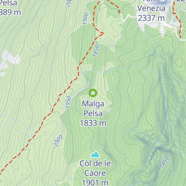 Map of Malga Pelsa