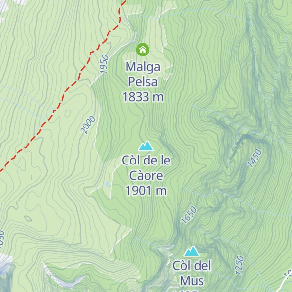 Map of Còl de le Càore