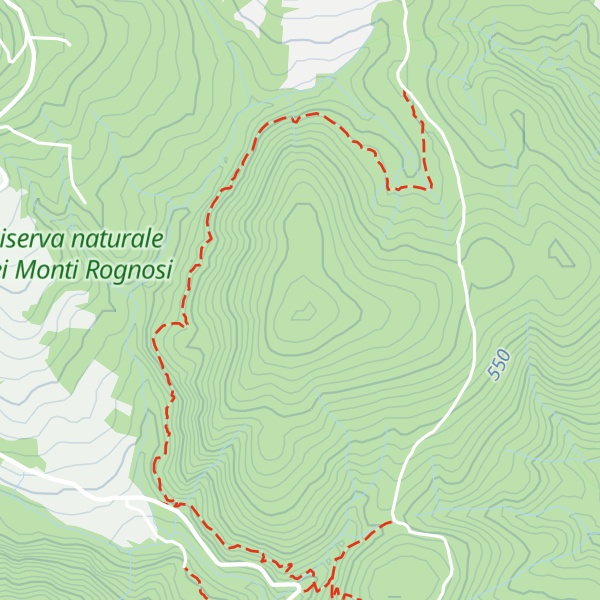Map of Monti Rognosi