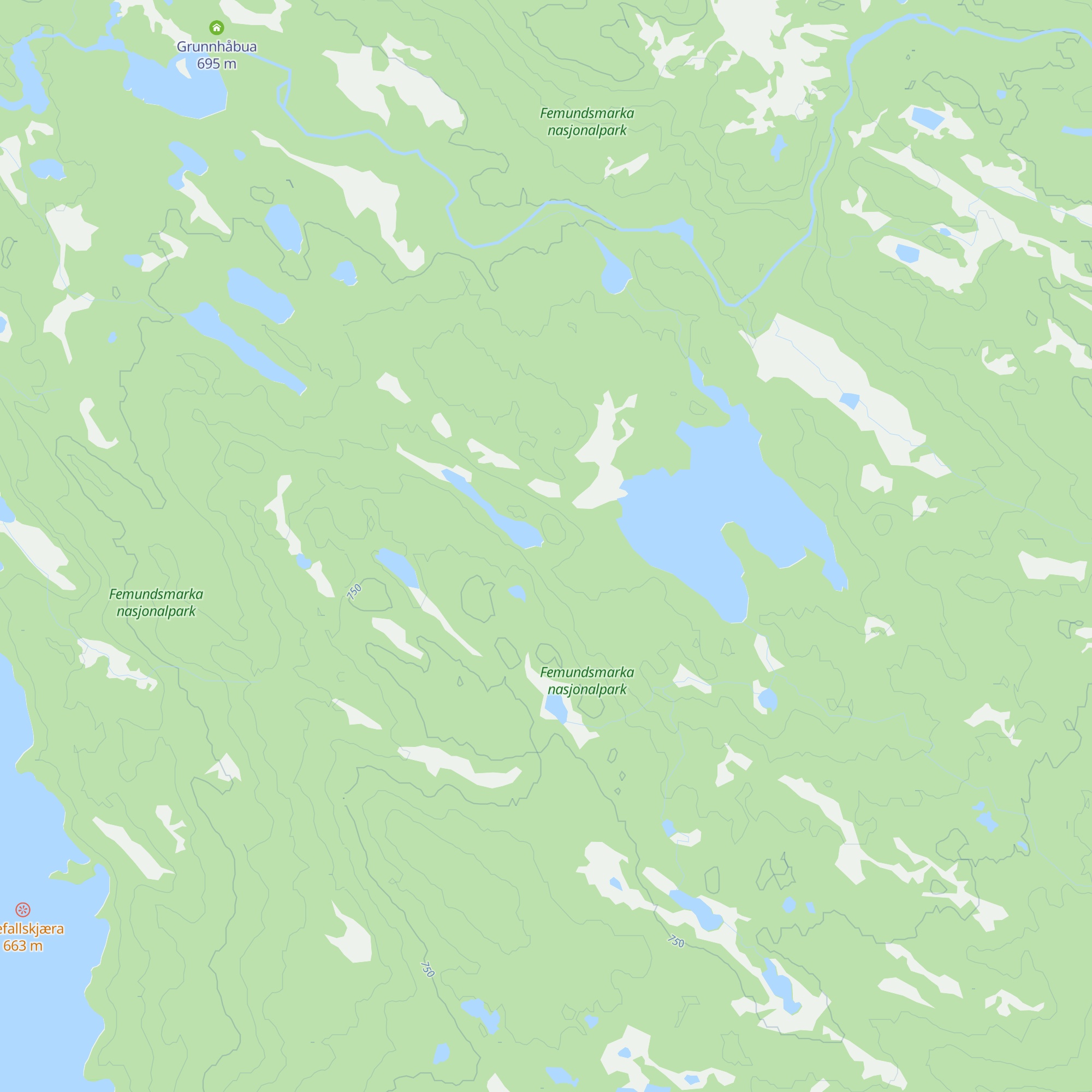 Gubbtjønnbua map