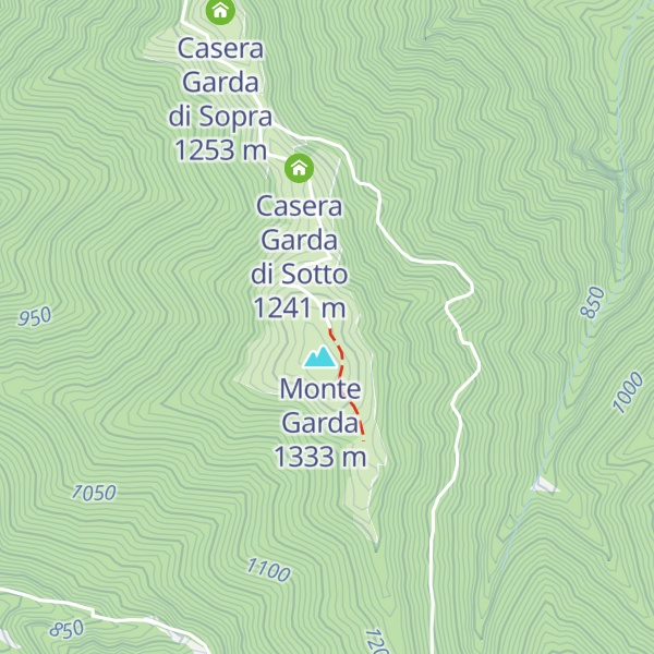 Map of Malga Monte Garda