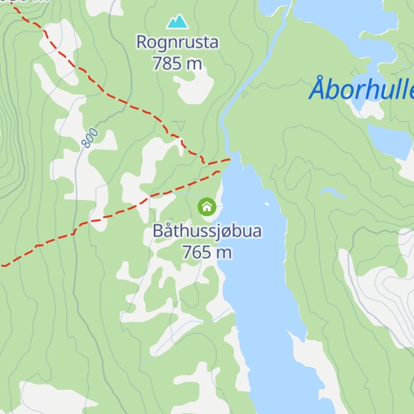 Map of Båthussjøbua