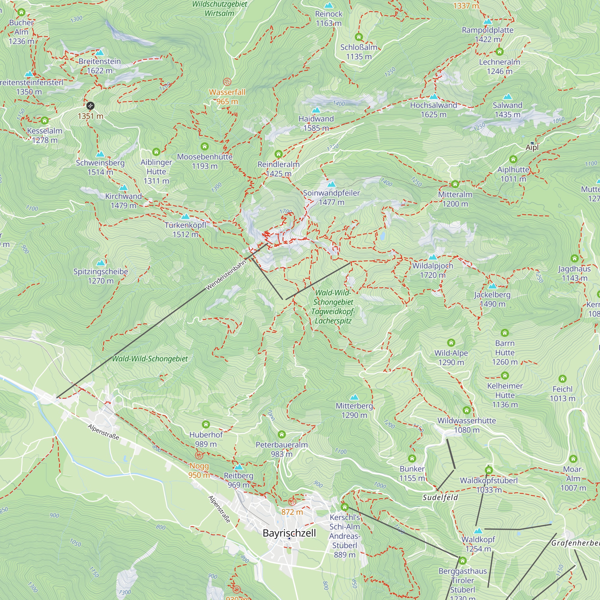 Peterbaueralm map