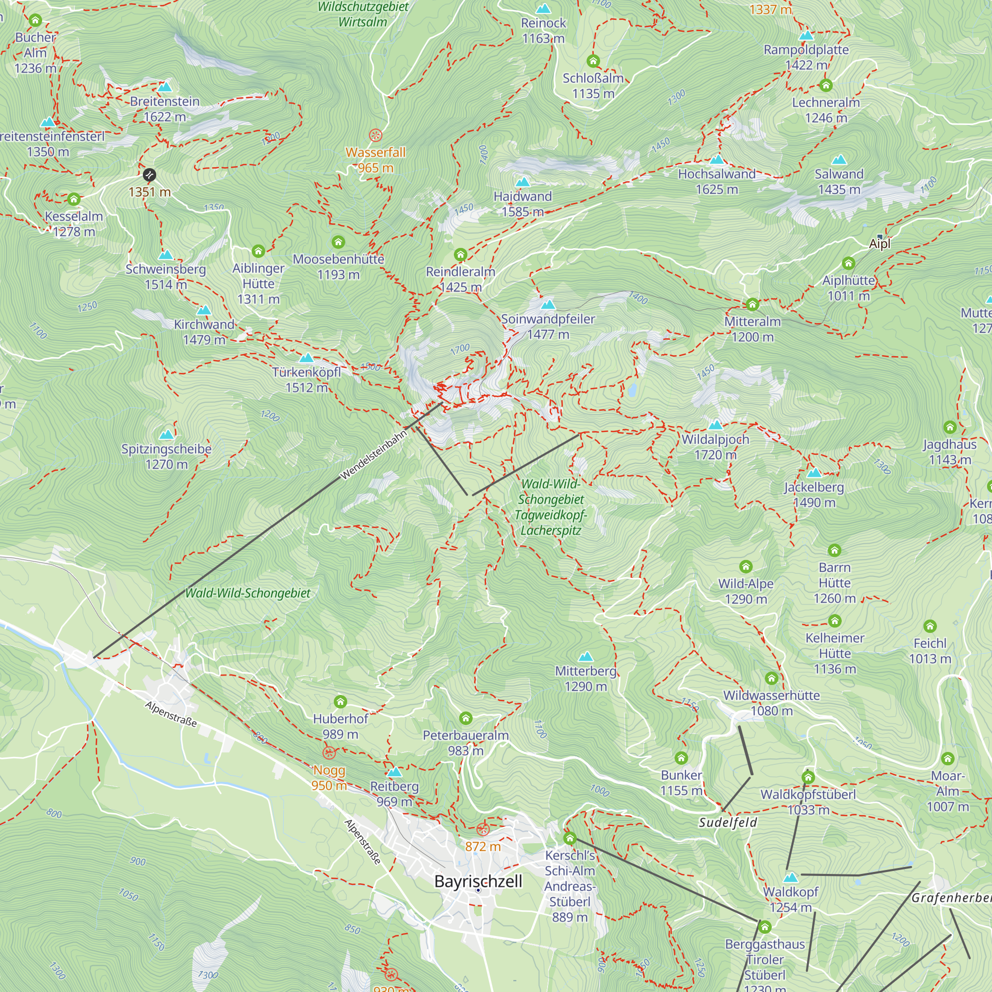 Peterbaueralm map