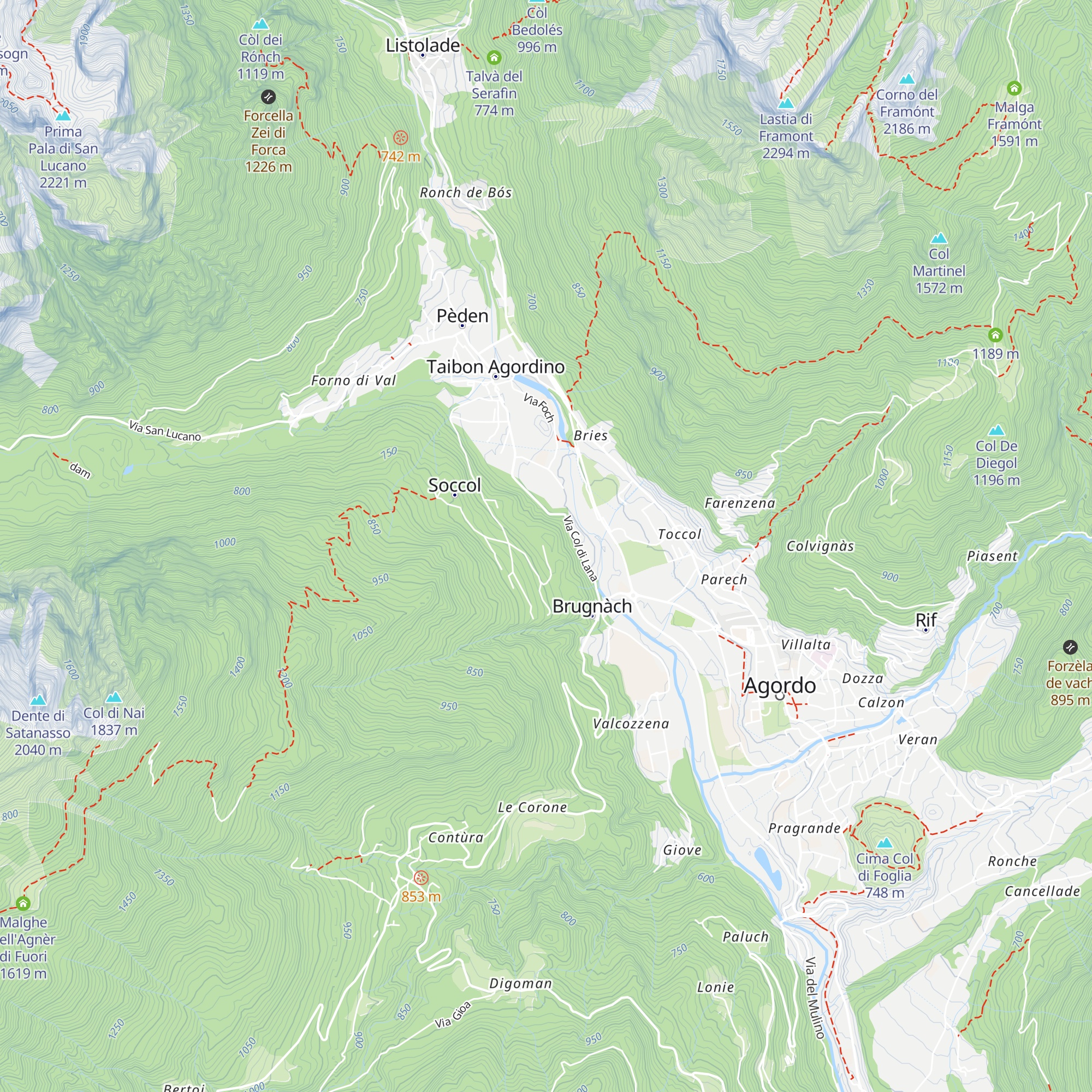 Agriturismo Busa dei Sbràse map