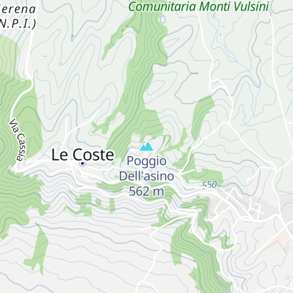 Map of Poggio Dell'asino