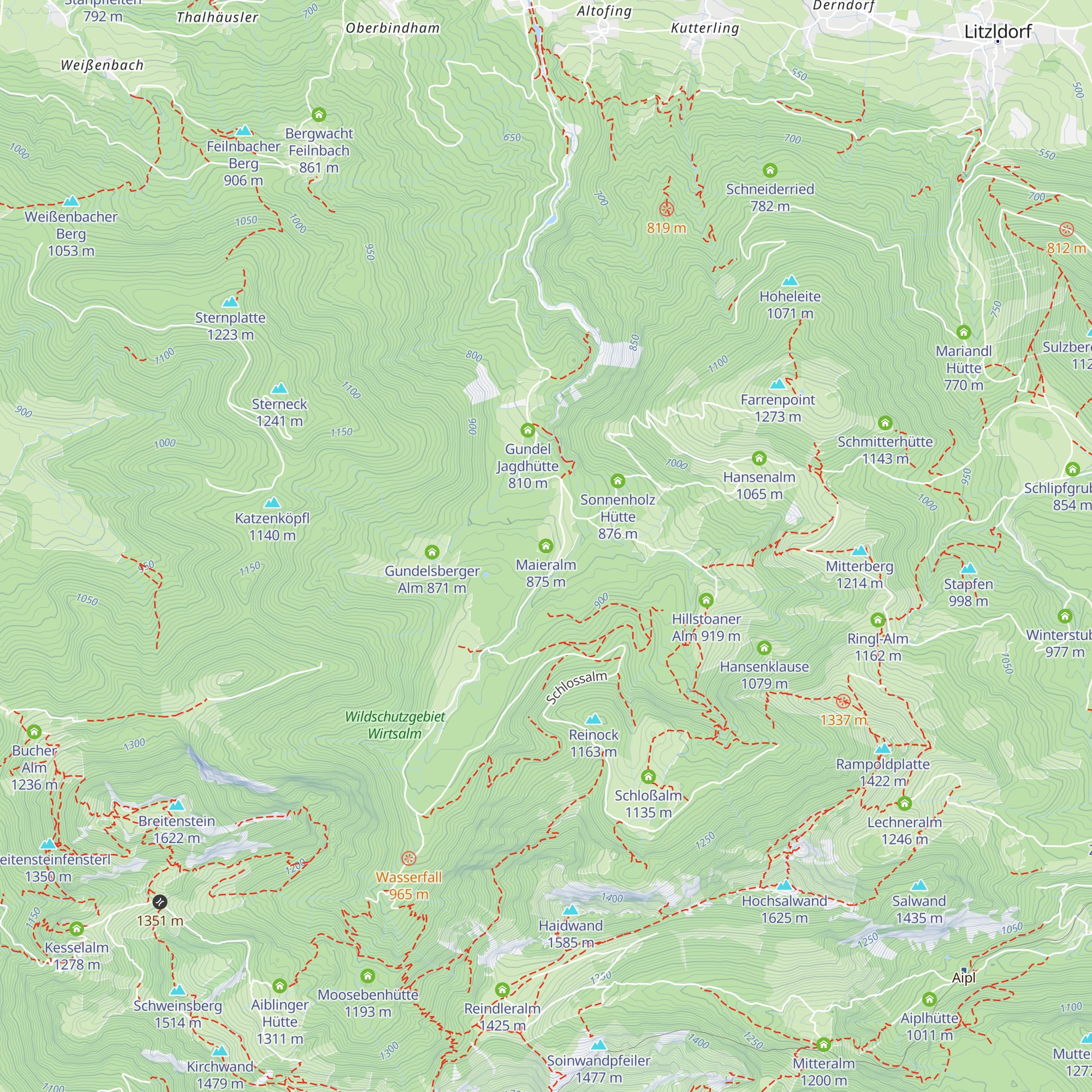 Maieralm map