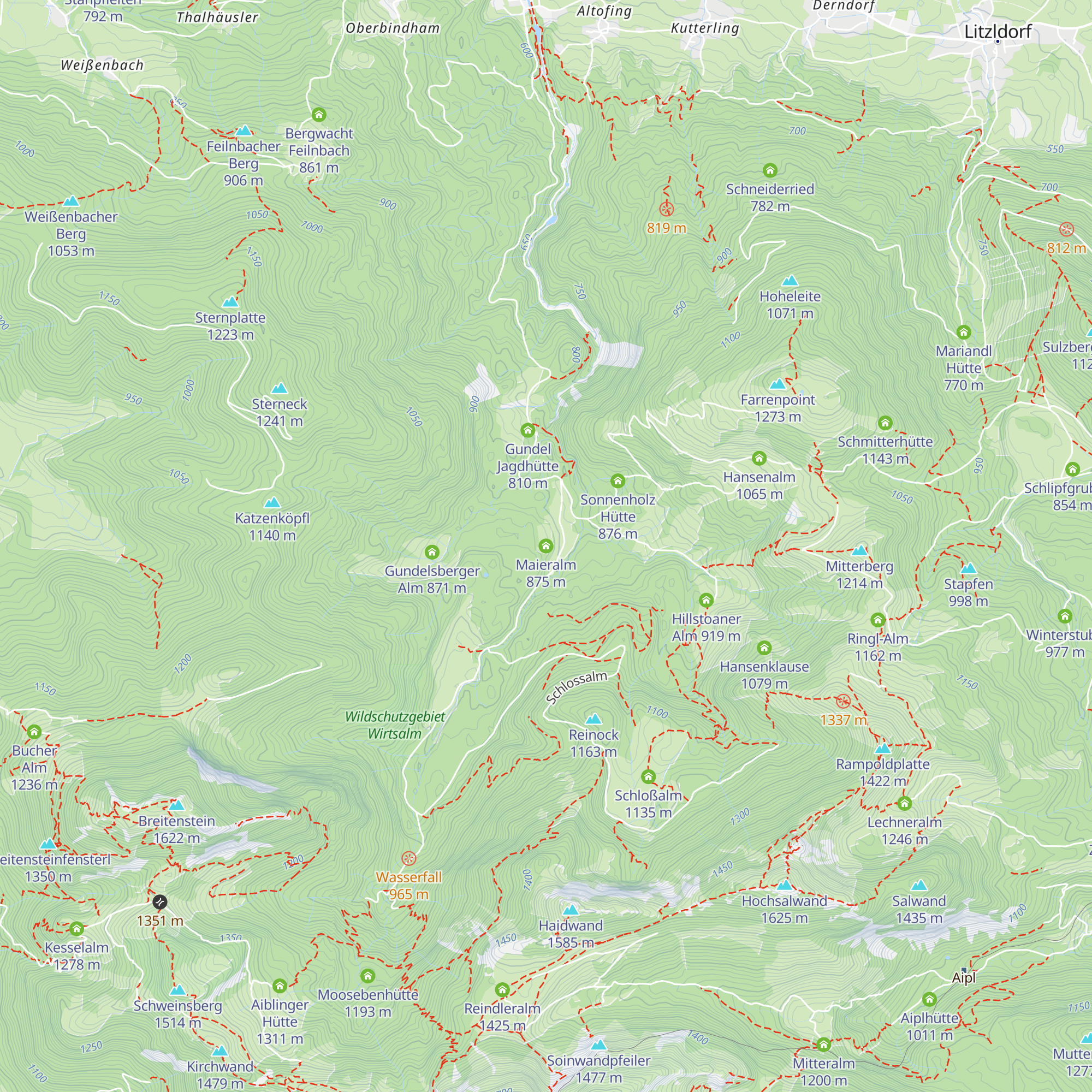Maieralm map