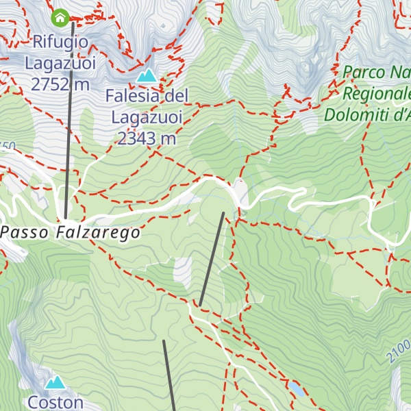 Map of Rifugio Col Gallina