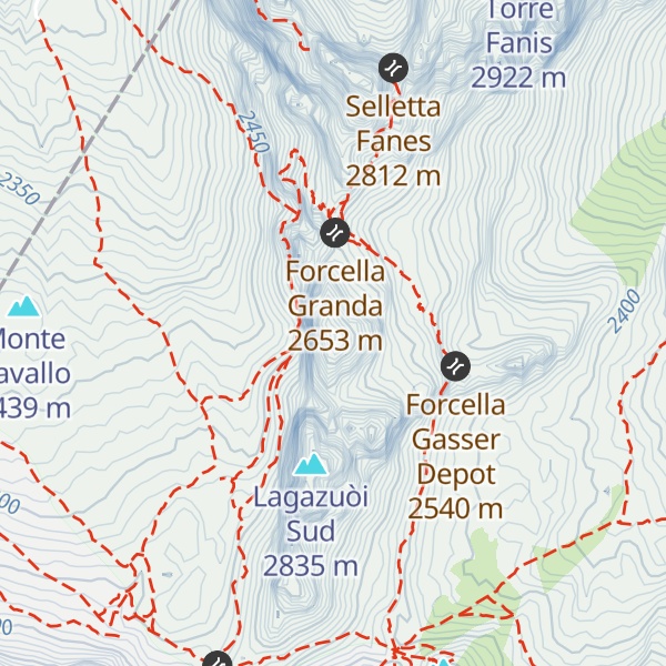 Map of Lagazuòi Nord