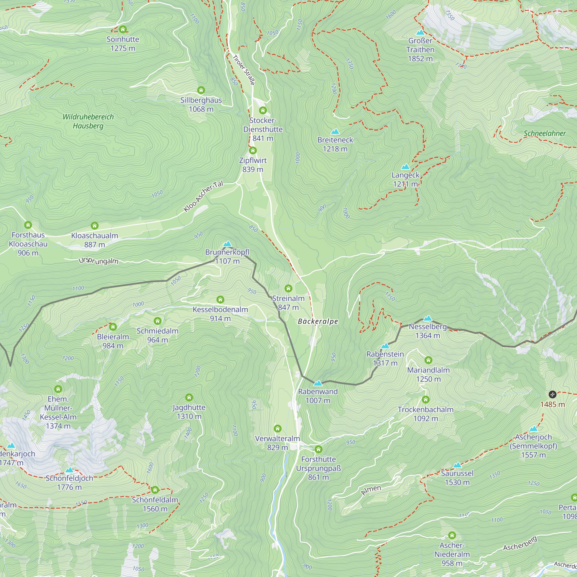 Streinalm map