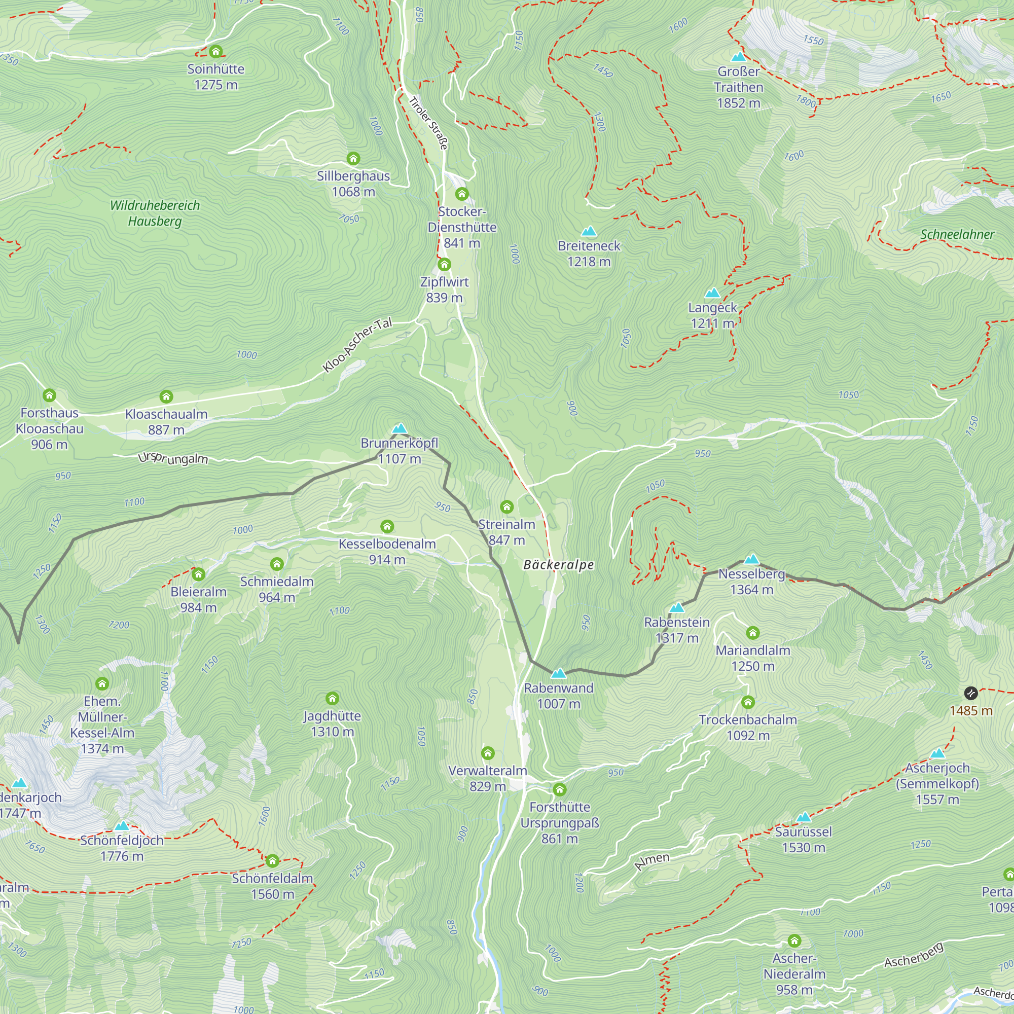 Streinalm map