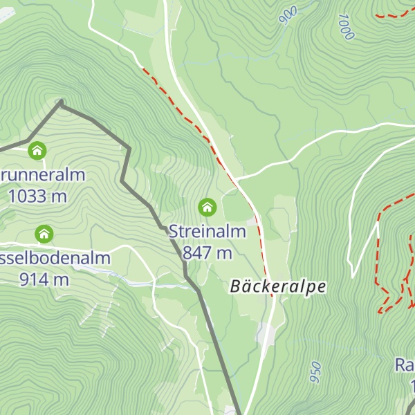 Map of Streinalm