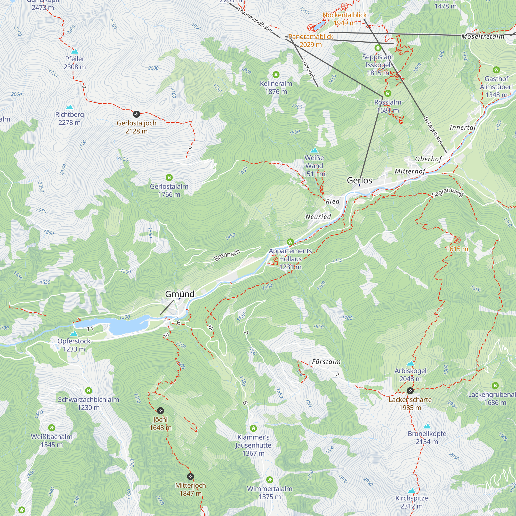 Appartements Fürstalm Alpendorf map