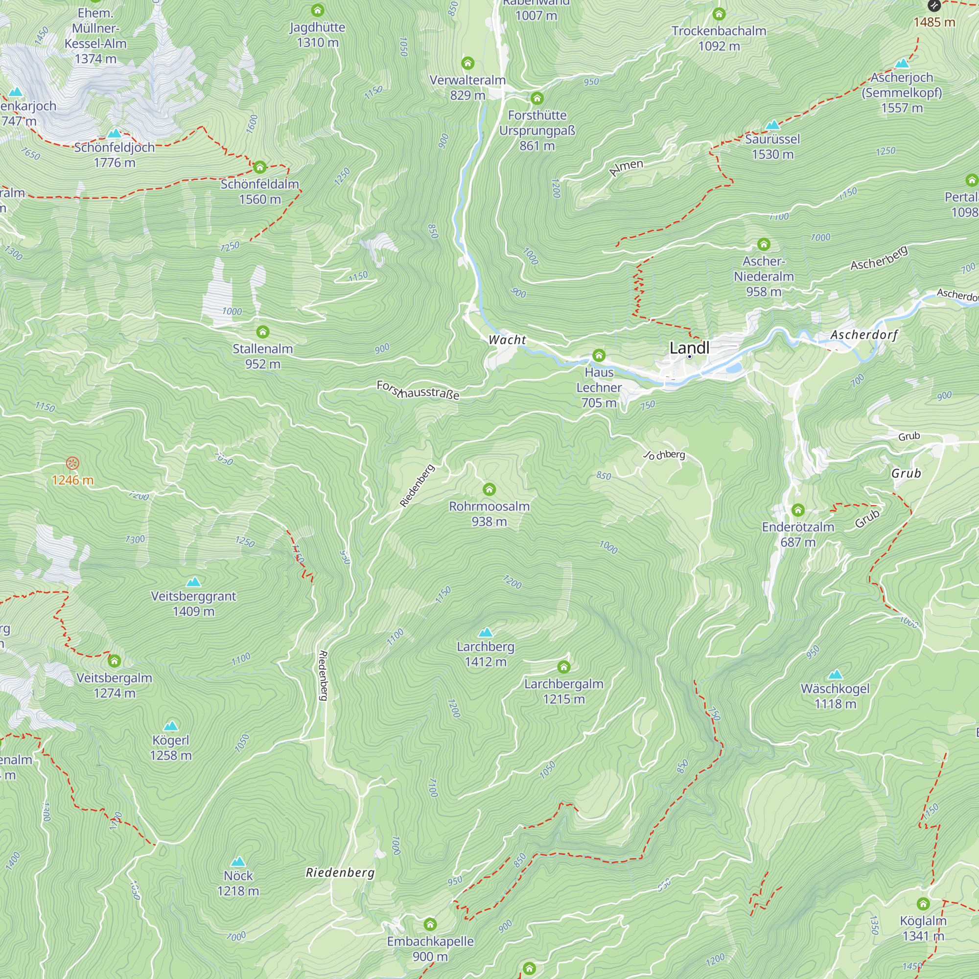 Rohrmoosalm map