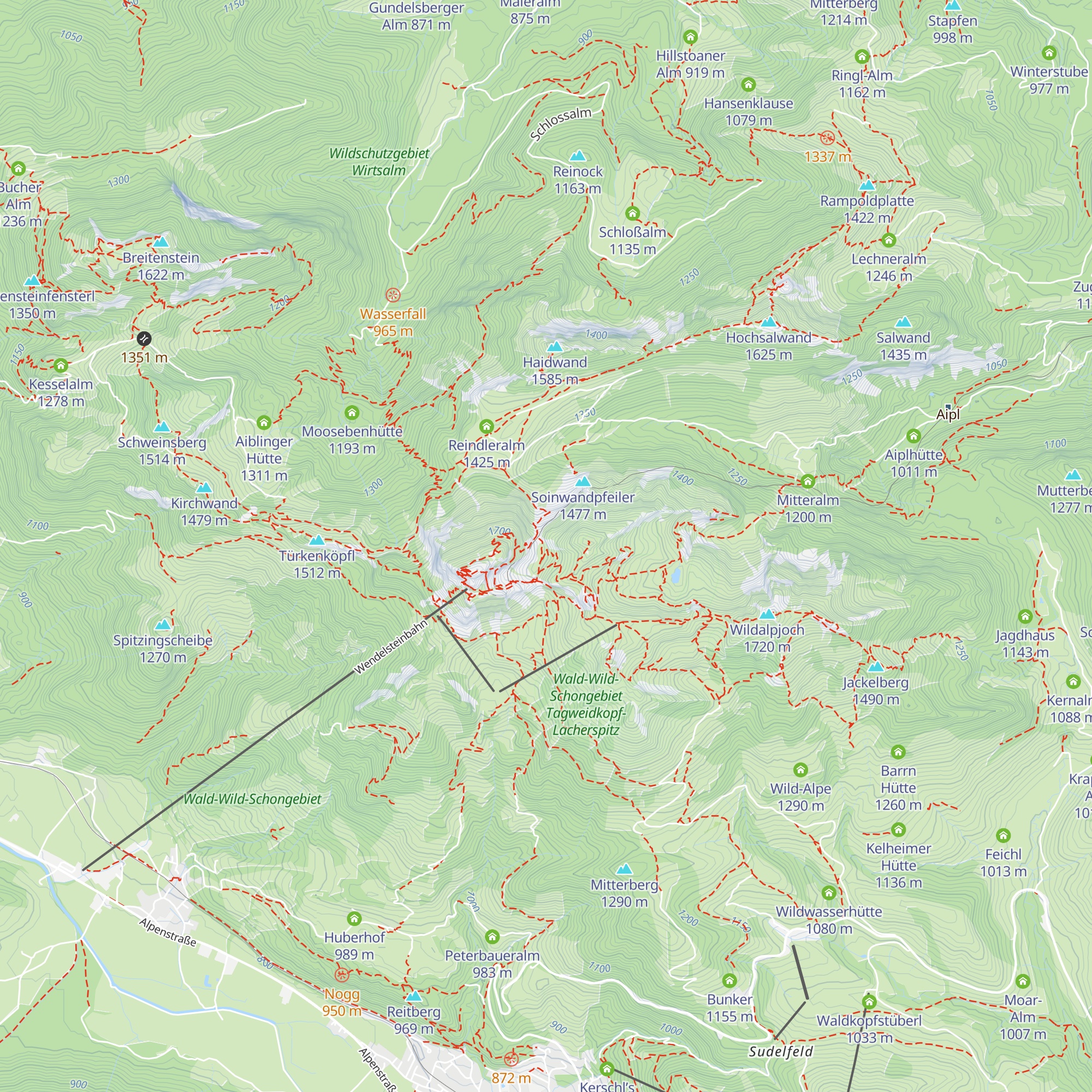 Maierhütte map