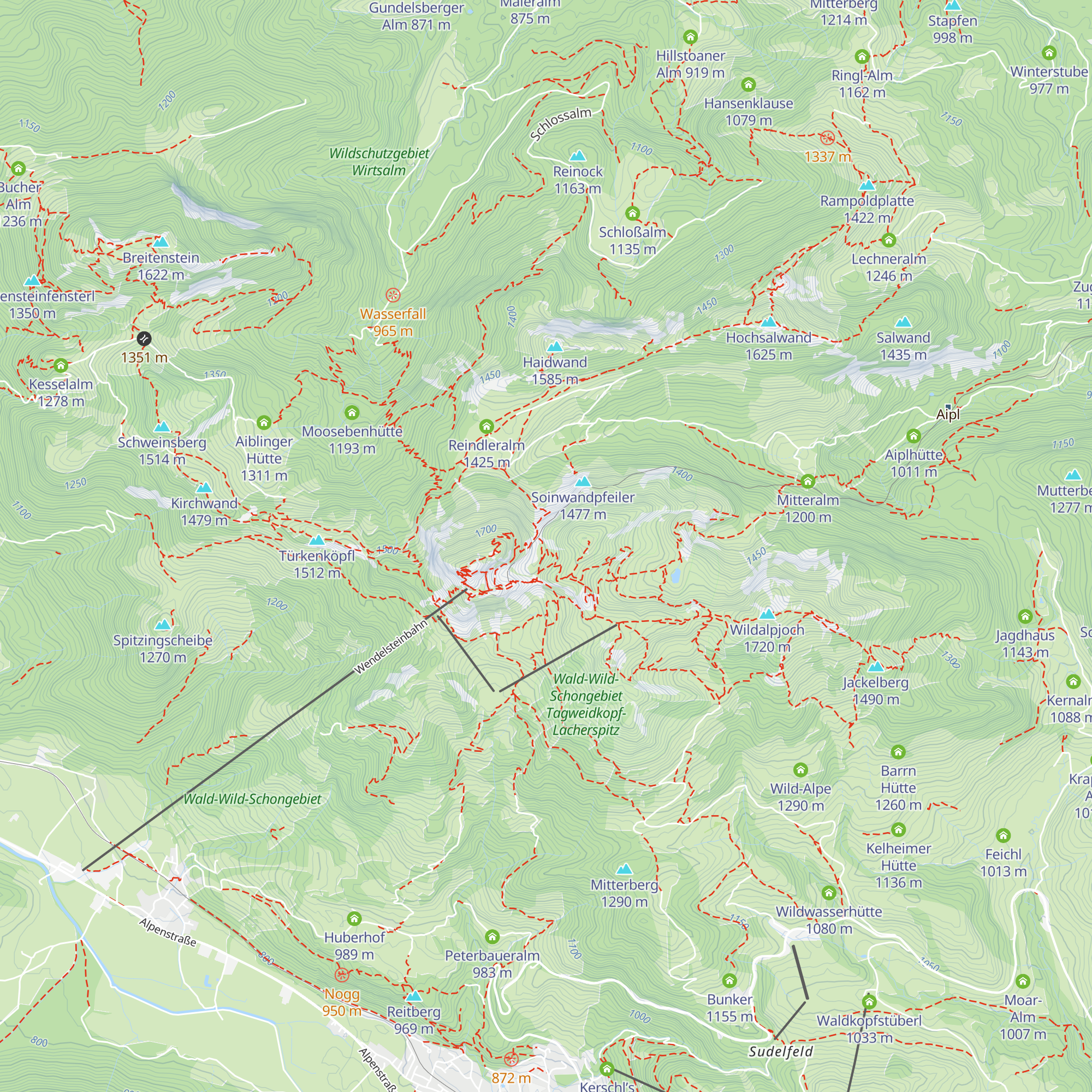 Maierhütte map