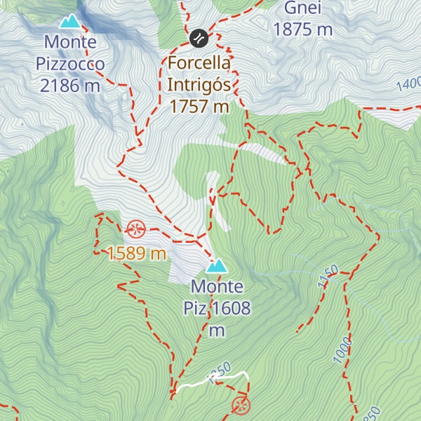 Map of Bivacco Palia