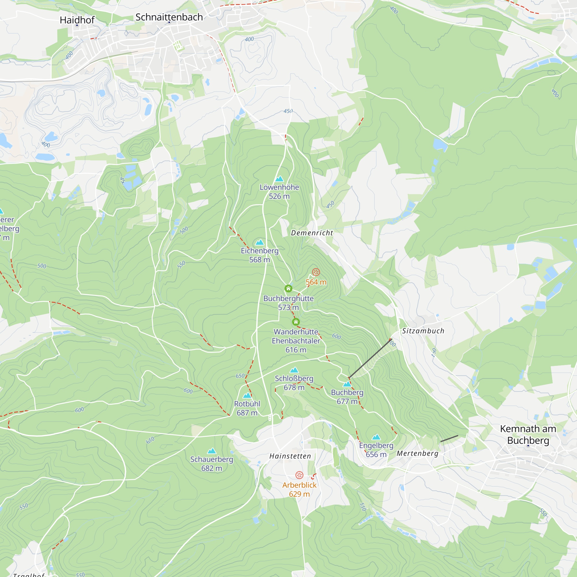 Buchberghütte map
