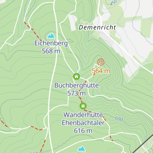 Map of Buchberghütte