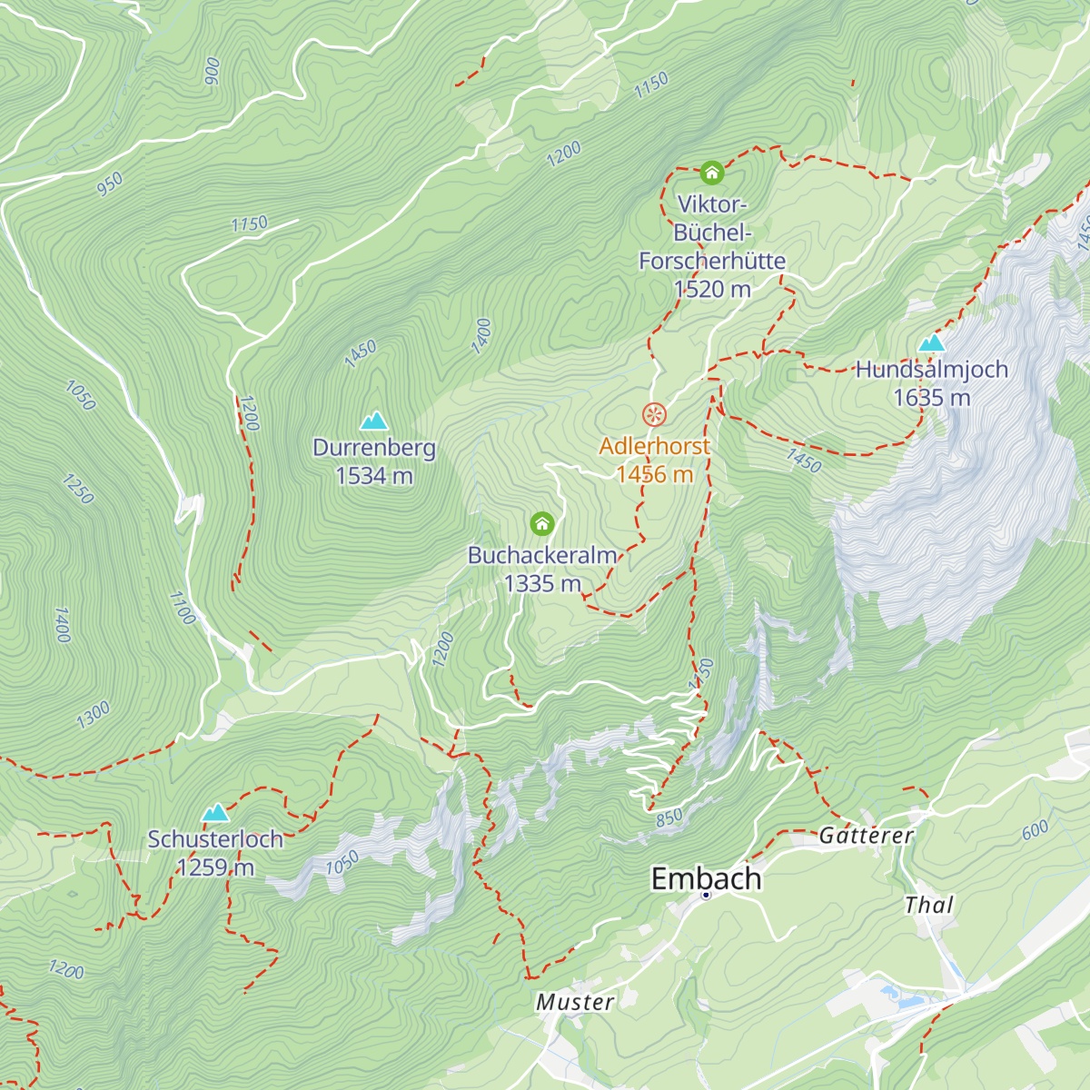 Almgasthof Buchacker map