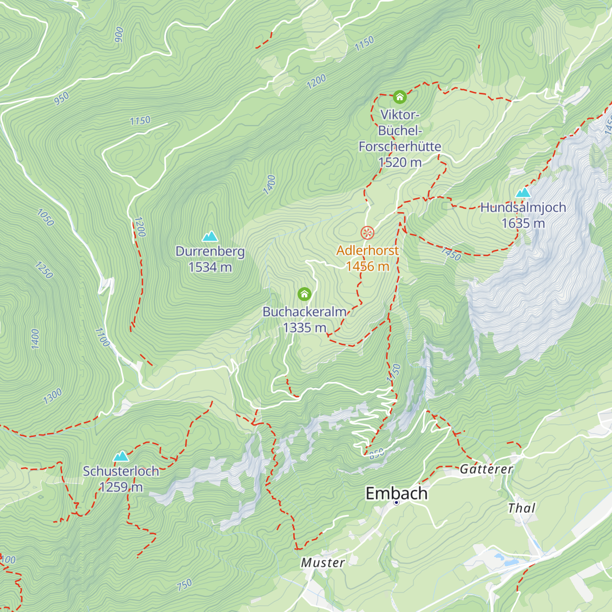 Almgasthof Buchacker map