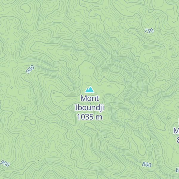 Map of Mont Iboundji