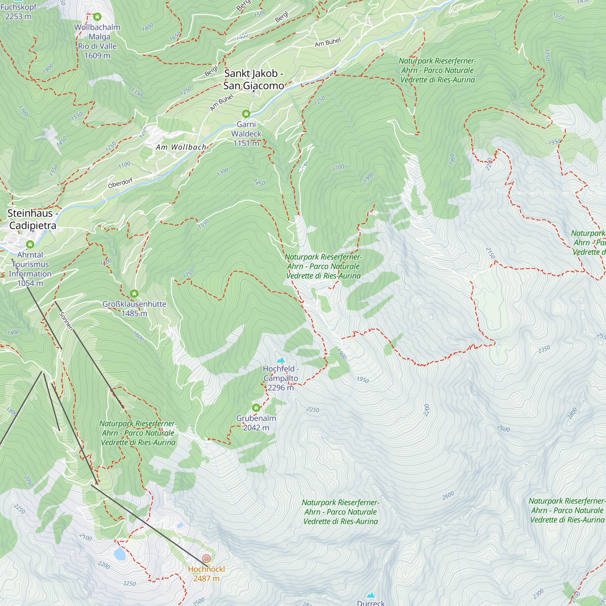 Hochfeldalm map