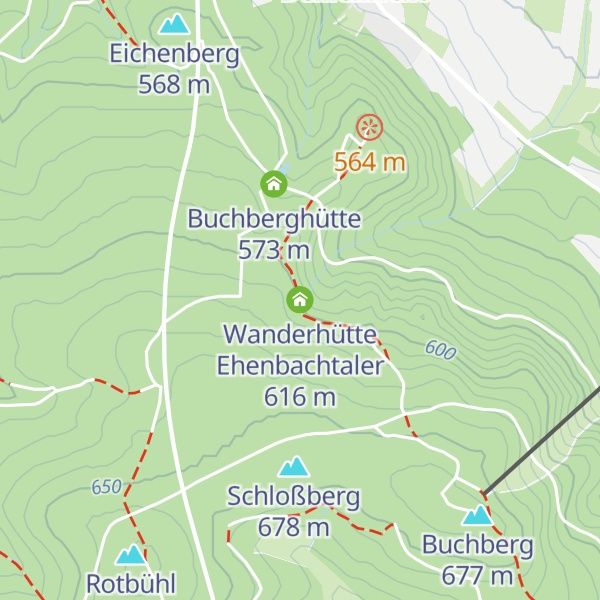 Map of Wanderhütte Ehenbachtaler